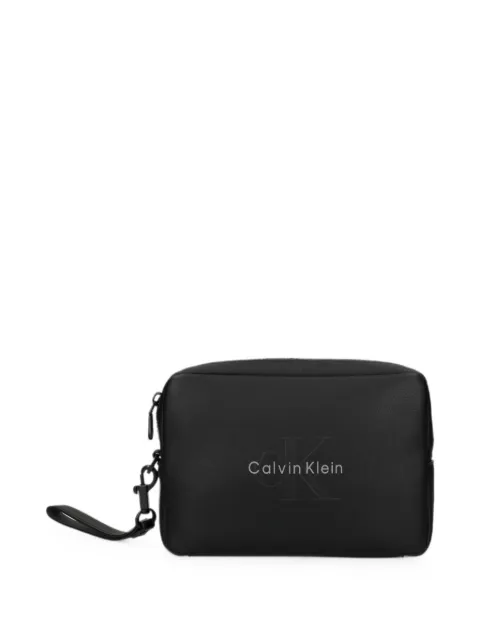 Calvin Klein logo-print detachable-strap wash bag