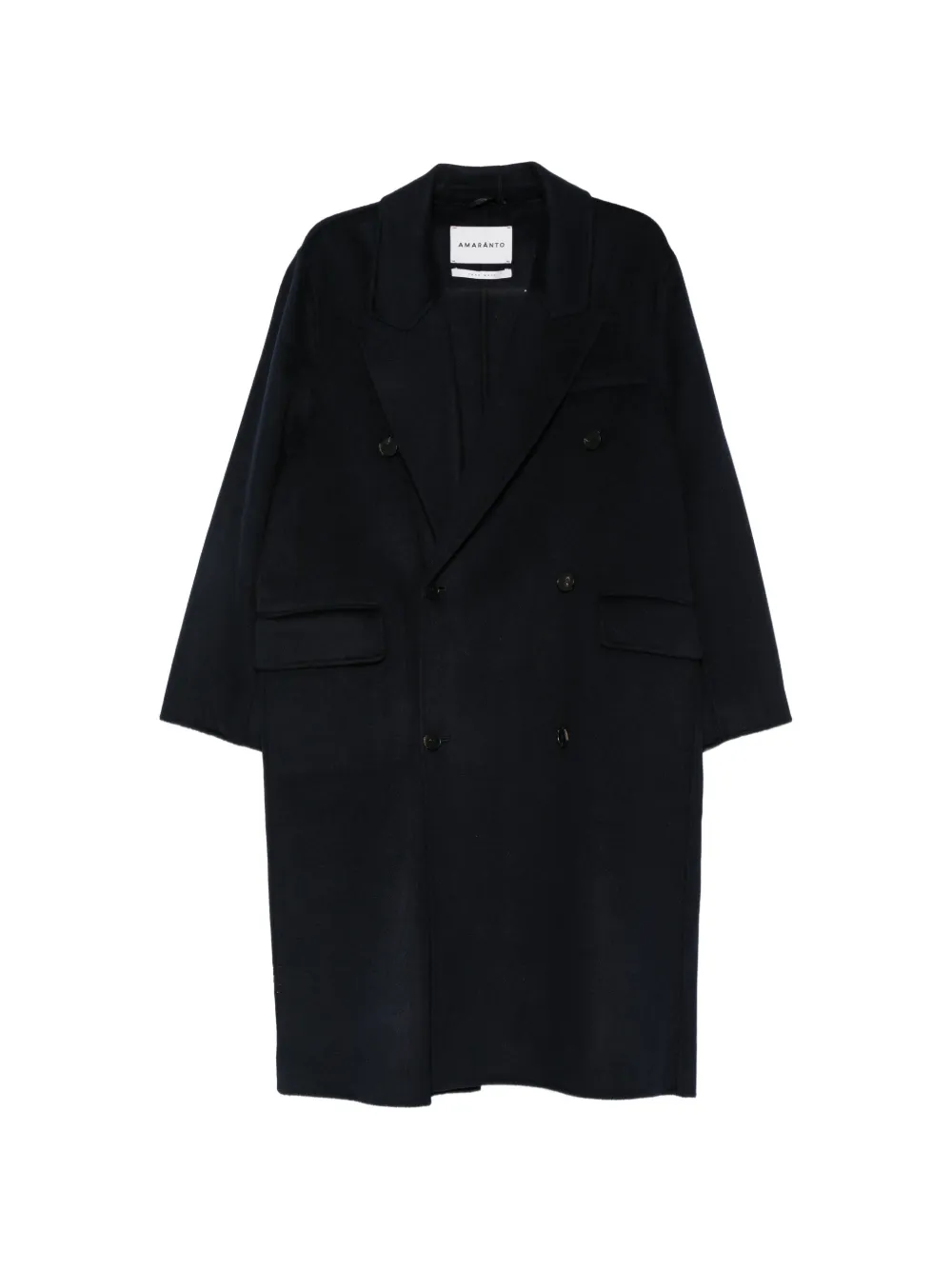 AMARANTO  double-breasted coat | Blue | Image 1