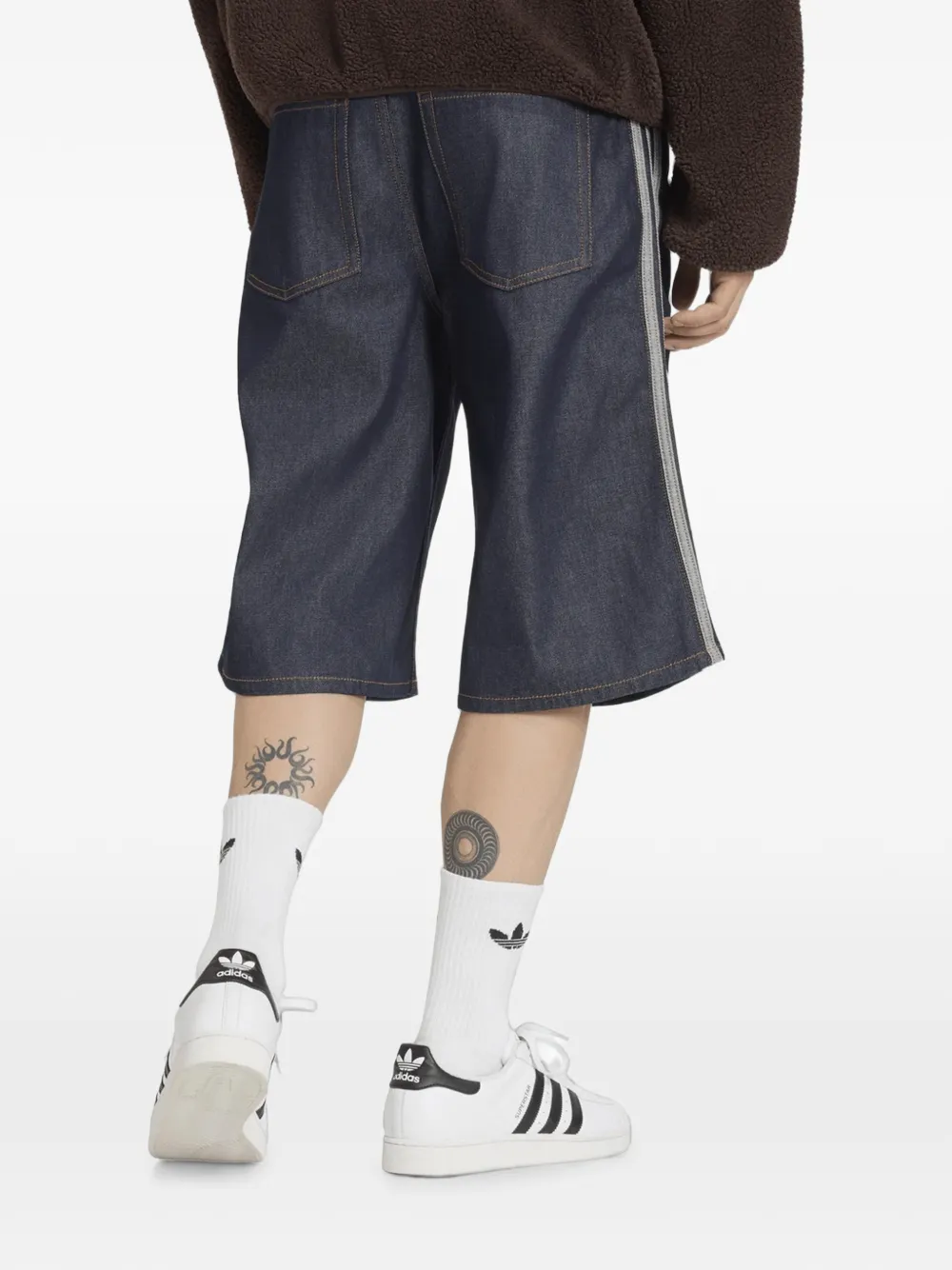 adidas Firebird shorts met zijstreep Blauw