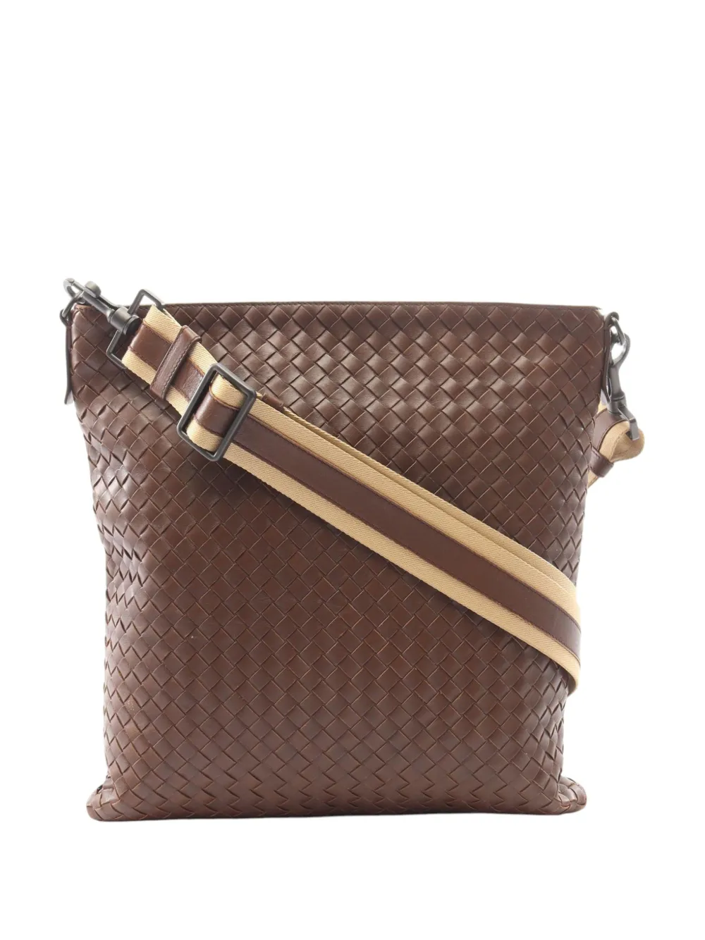 Bottega Veneta Pre-Owned 2012-2026 Nappa Intrecciato crossbody bag - Brown