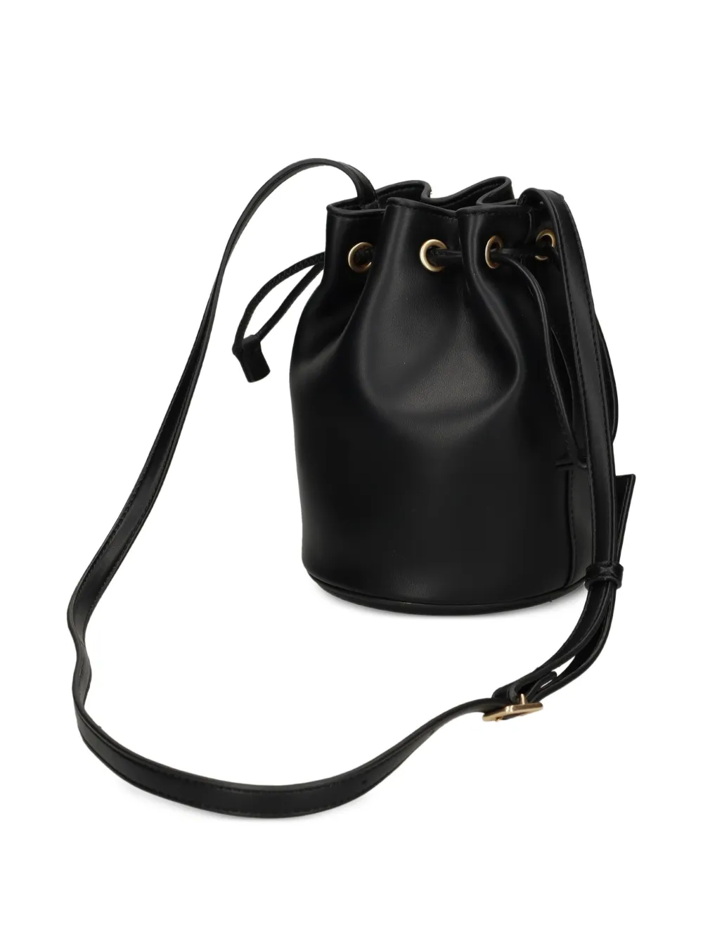 Calvin Klein Small Logo-plaque Bucket Bag in Black, view 2