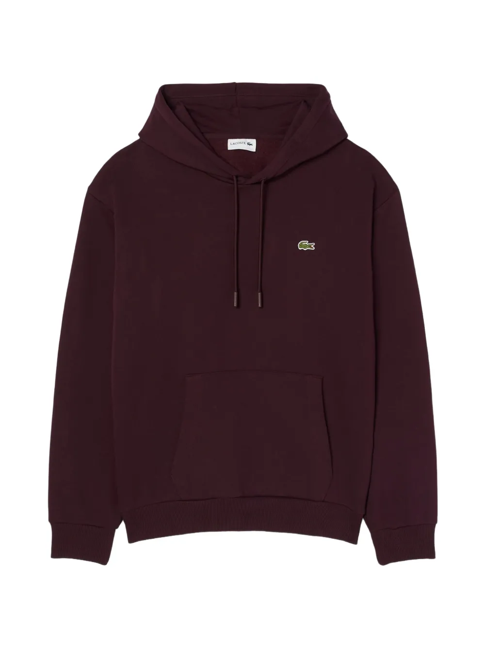 Lacoste logo-patch hoodie | marrón | Image 1