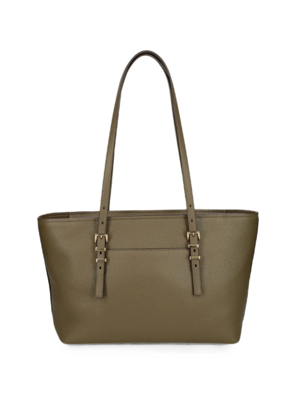 Michael Kors Shopper met logo-plakkaat en gespen Groen
