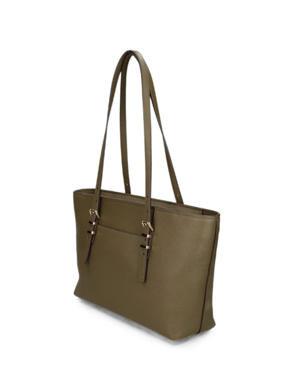 Michael Kors Shopper met logo-plakkaat en gespen Groen