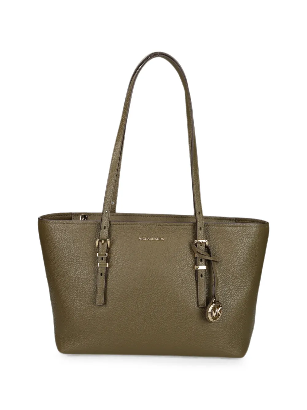 Michael Michael Kors logo-plaque buckled tote bag - Grün