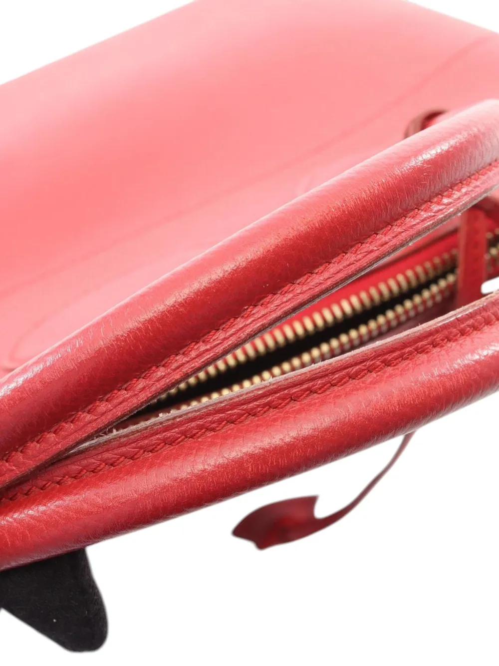 Hermès Pre-owned 1999 Courchevel Bolide 31 Satchel in Red, view 2