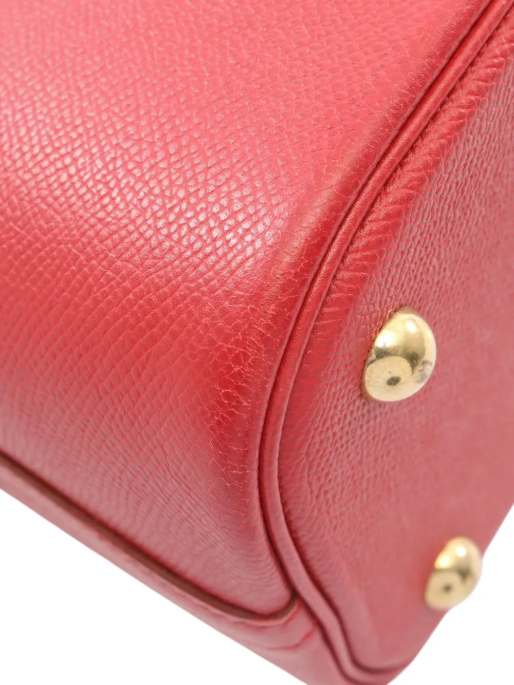 Hermès Pre-owned 1999 Courchevel Bolide 31 Satchel in Red, view 4