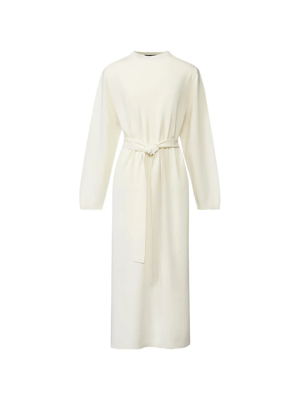 Fabiana Filippi belted side-slit midi dress - Bianco