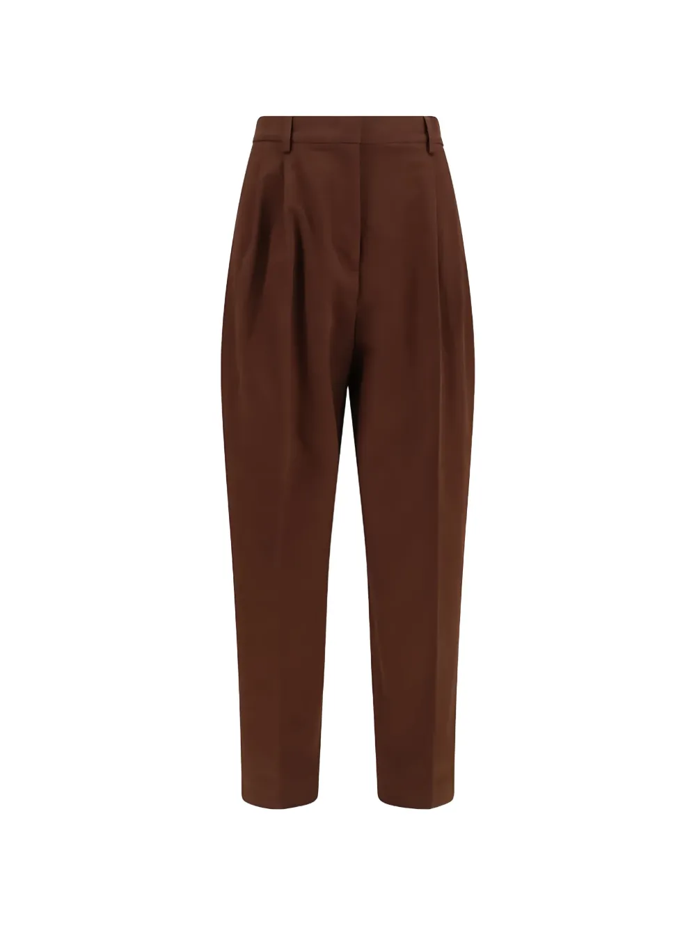 Fabiana Filippi pleated tapered trousers - Marrone