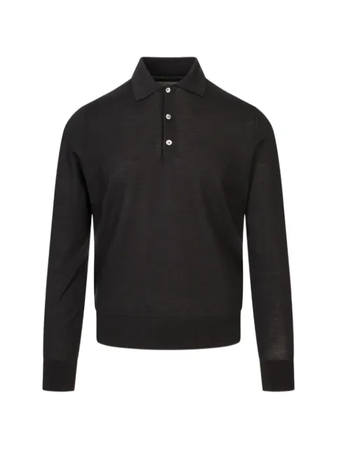 Canali long-sleeve polo shirt
