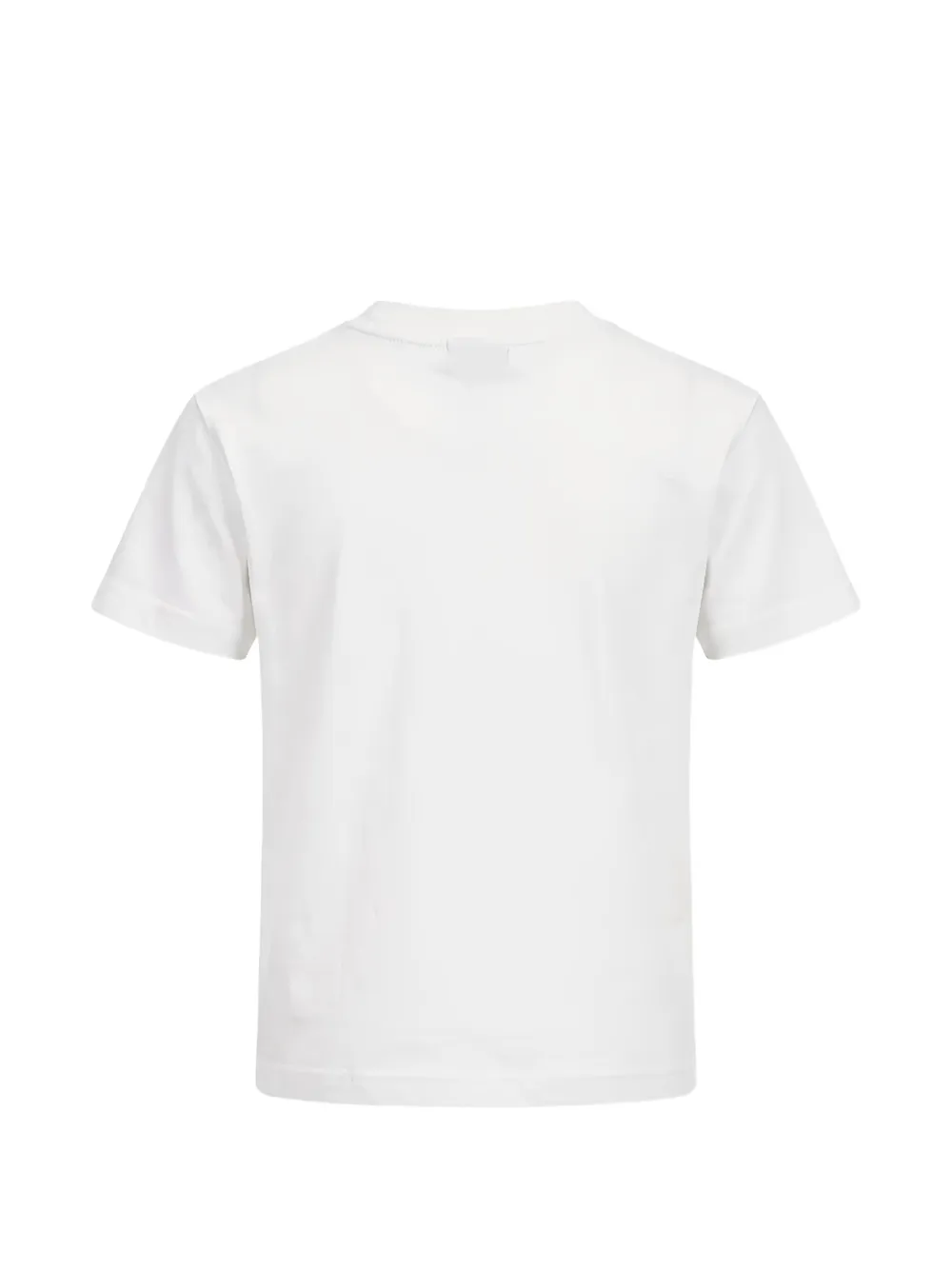 Palm Angels Kids Katoenen T-shirt met logoprint Wit