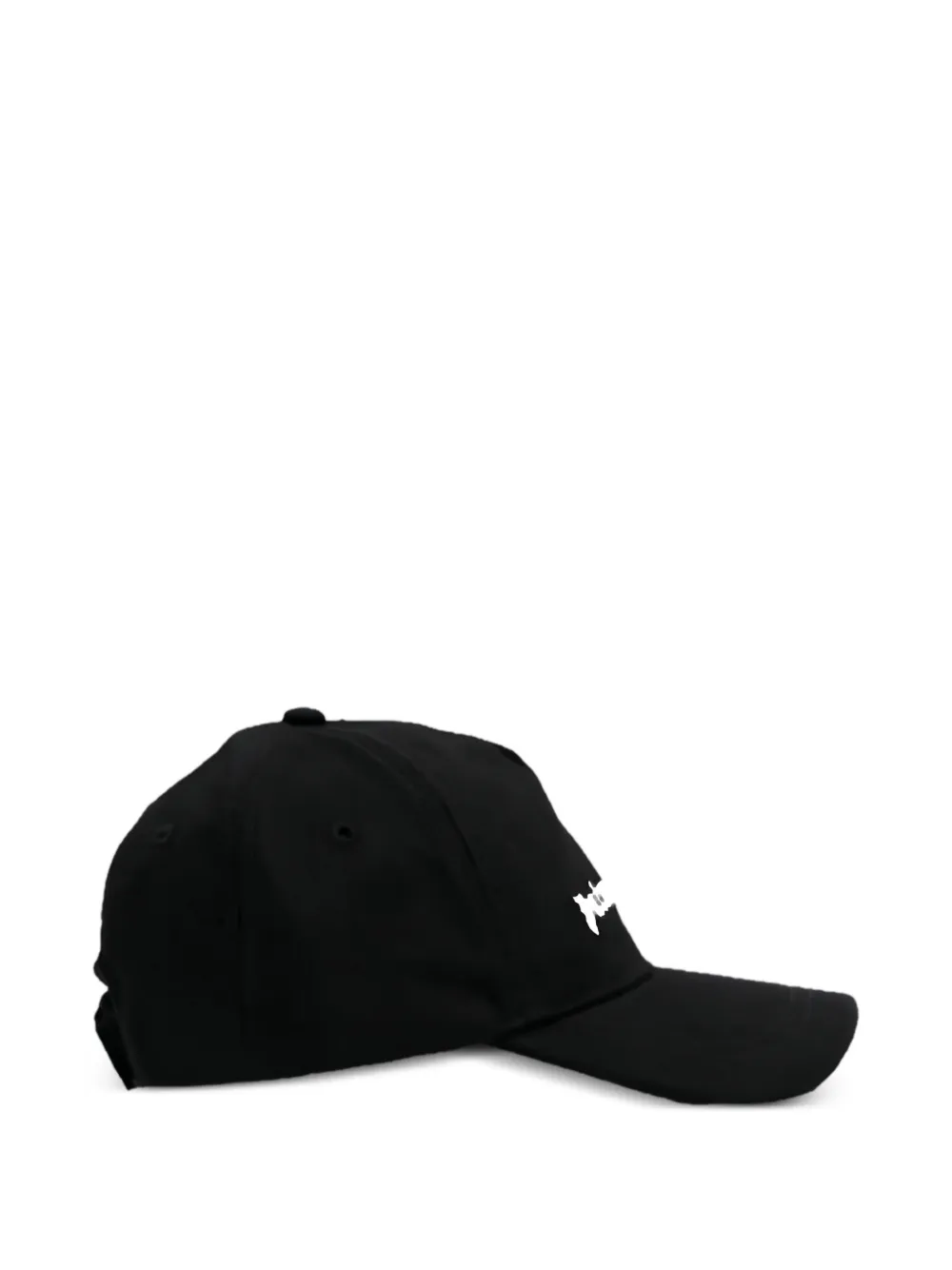 Palm Angels Kids logo-embroidered baseball cap Zwart
