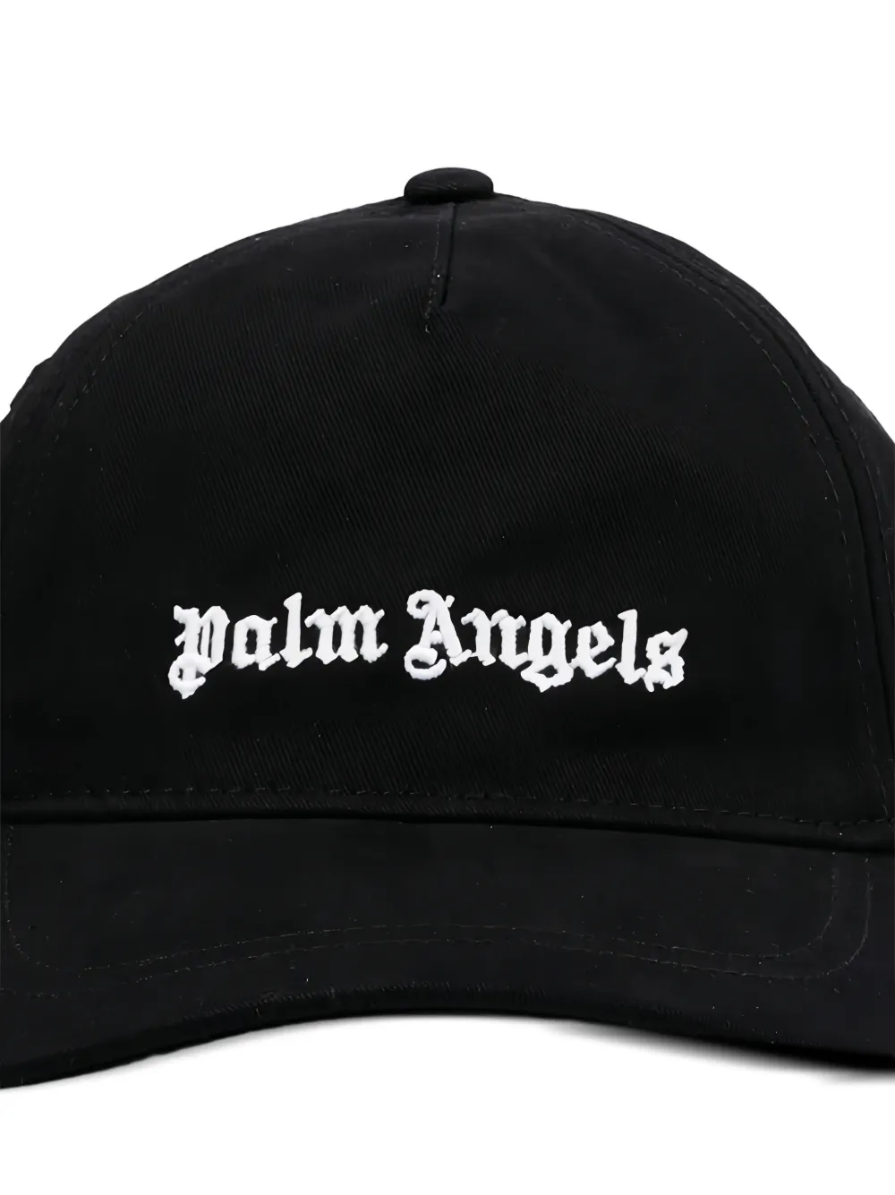Palm Angels Kids logo-embroidered baseball cap Zwart