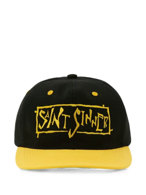 SAINT MXXXXXX embroidered-logo snapback cap
