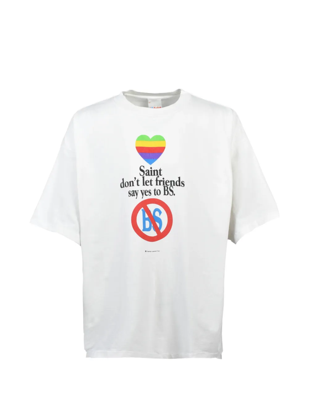 SAINT MXXXXXX graphic-print T-shirt - Bianco