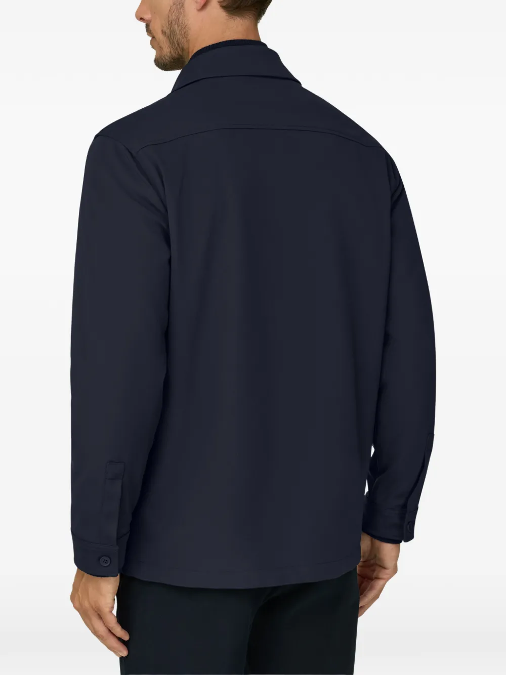 Boggi Milano Nylon stretch B Tech shirtjack Blauw