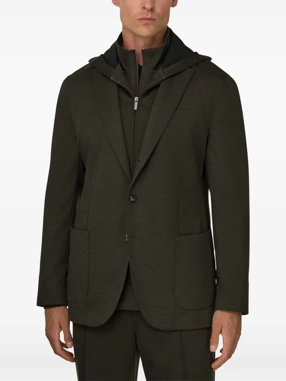 Boggi Milano Madison sweater blazer van WOOLTECH Groen