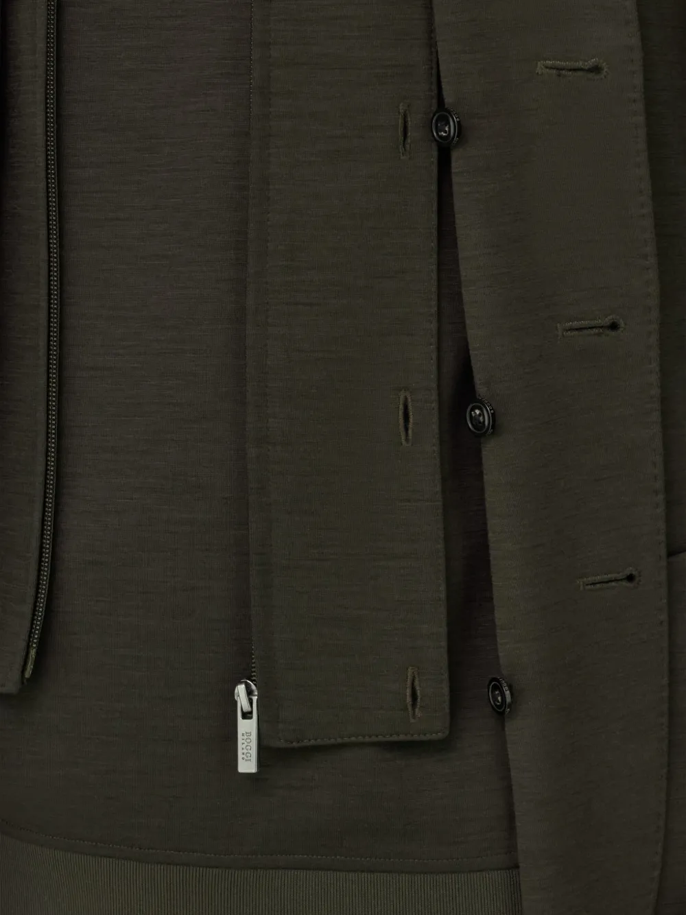 Boggi Milano Madison sweater blazer van WOOLTECH Groen