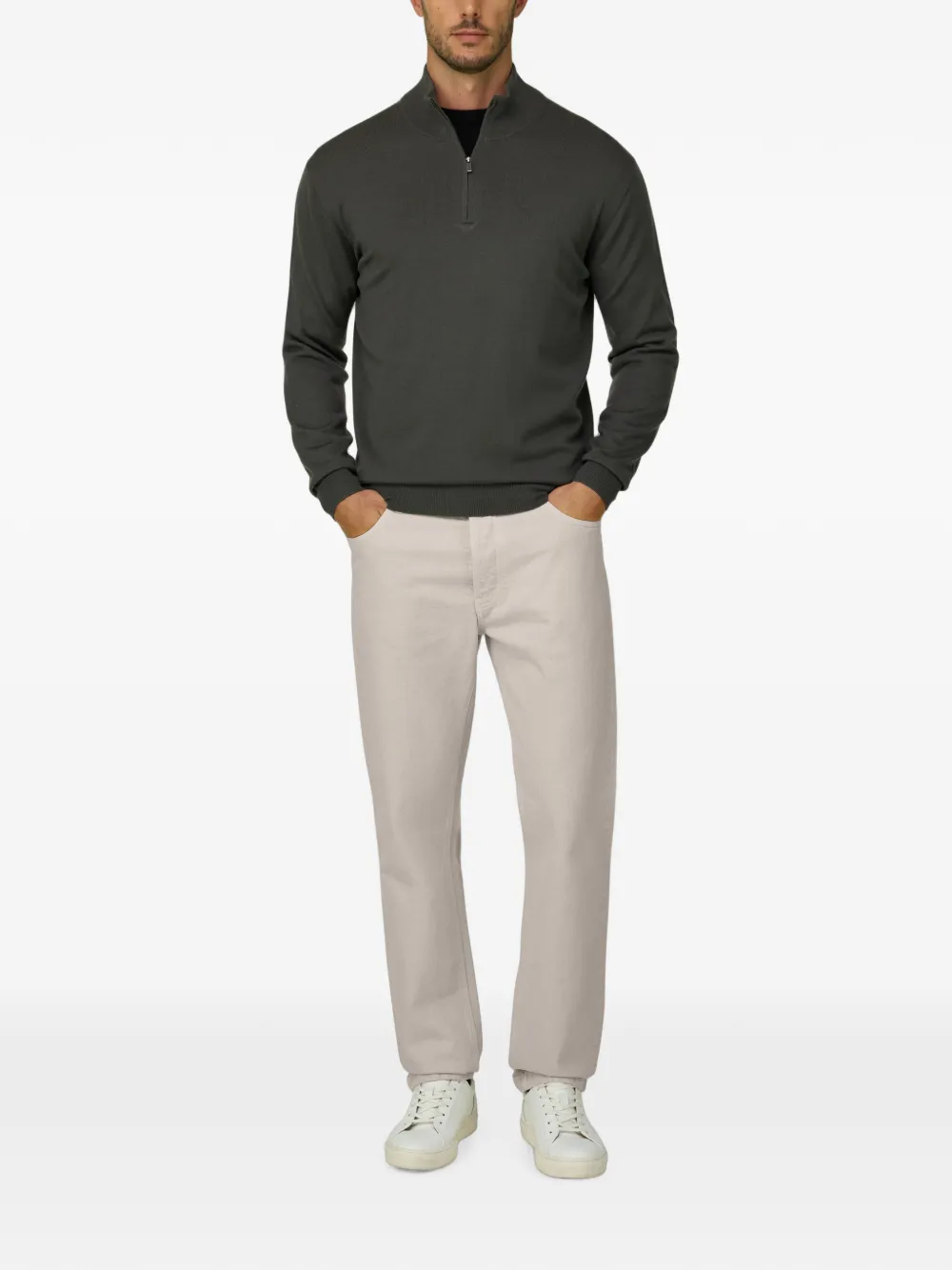 Boggi Milano jeans in stretch denim | Neutrals | Image 1