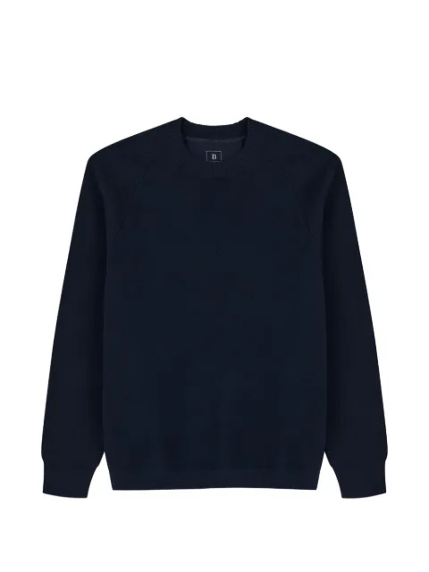 Boggi Milano crew-neck jumper in merino wool-blend WOOLTECH