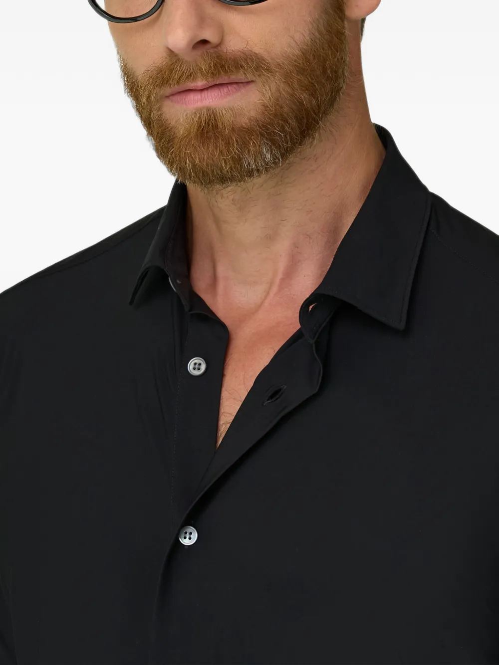 Boggi Milano Button-up overhemd Zwart