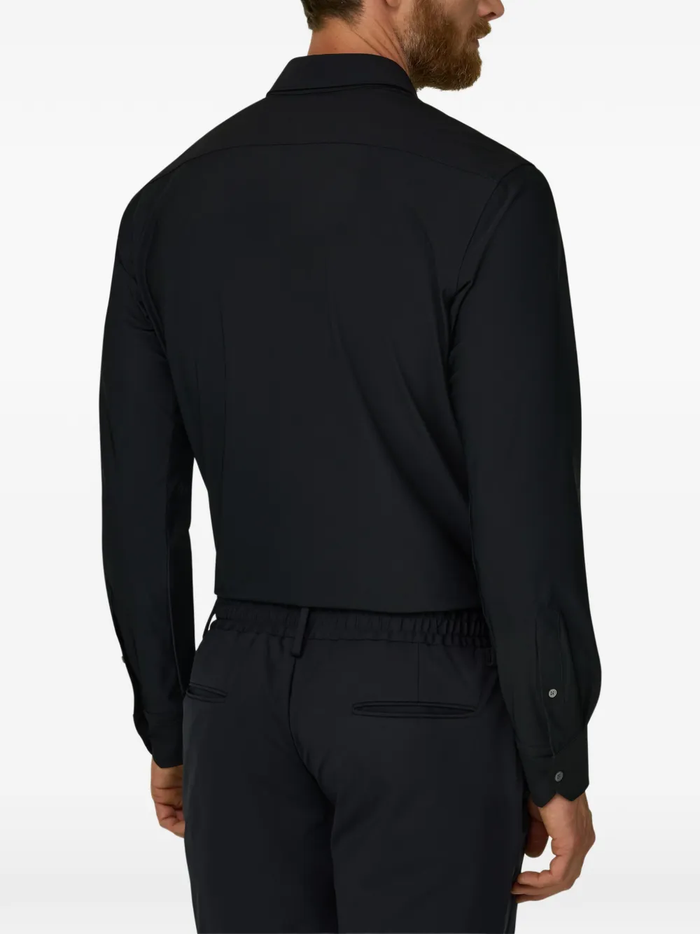 Boggi Milano Button-up overhemd Zwart