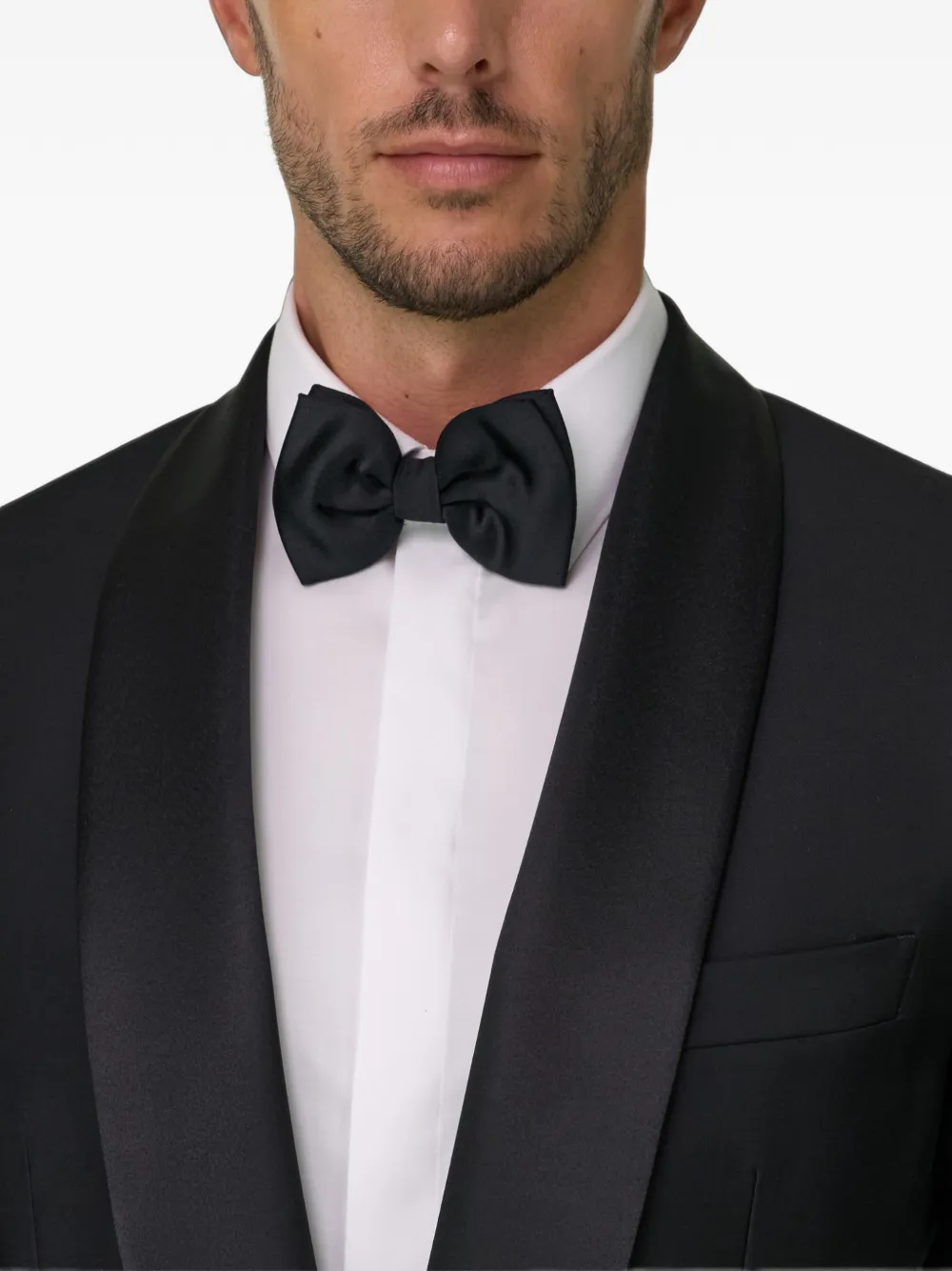 Boggi Milano Blazer met sjaalkraag Zwart