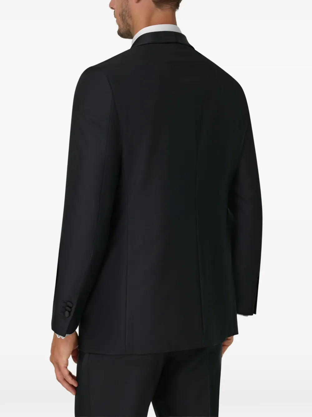 Boggi Milano Blazer met sjaalkraag Zwart