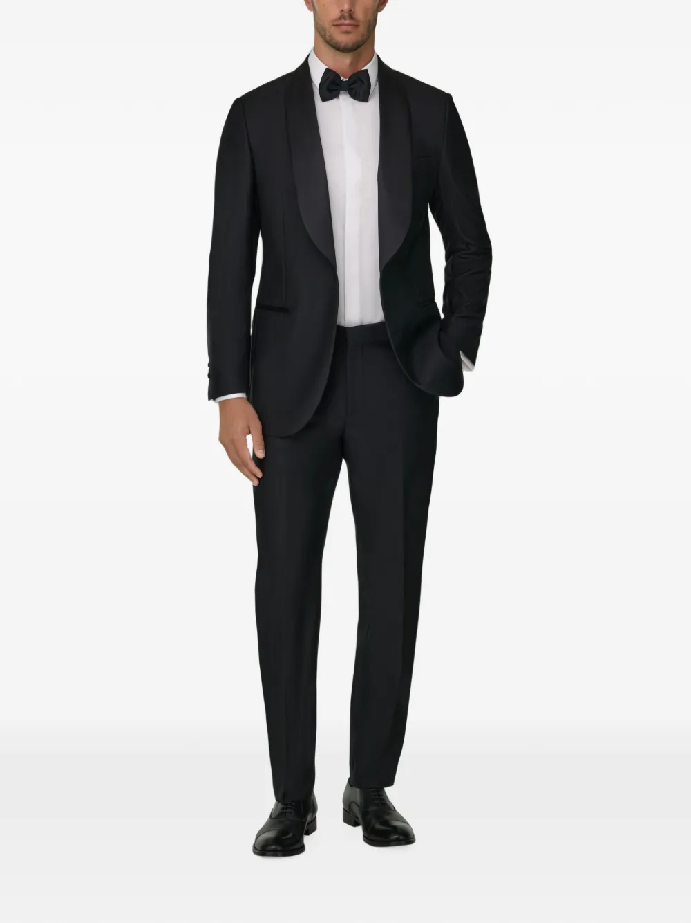 Boggi Milano Blazer met sjaalkraag Zwart
