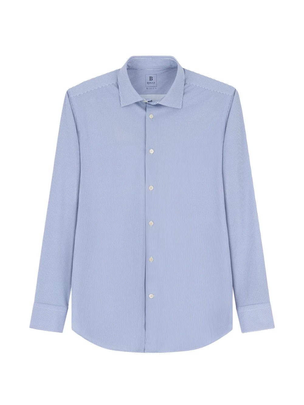 Boggi Milano B Tech ストライプ スリムフィット シャツ | ブルー | Image 1