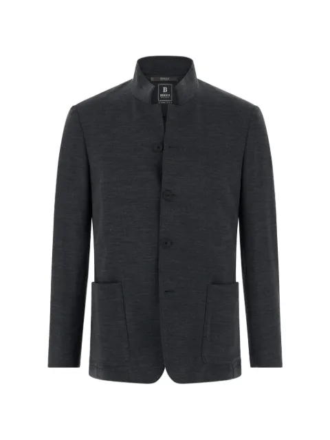 Boggi Milano blazer diagonal wool blend wooltech