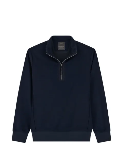 Boggi Milano Felpa in misto lana WOOLTECH con mezza zip