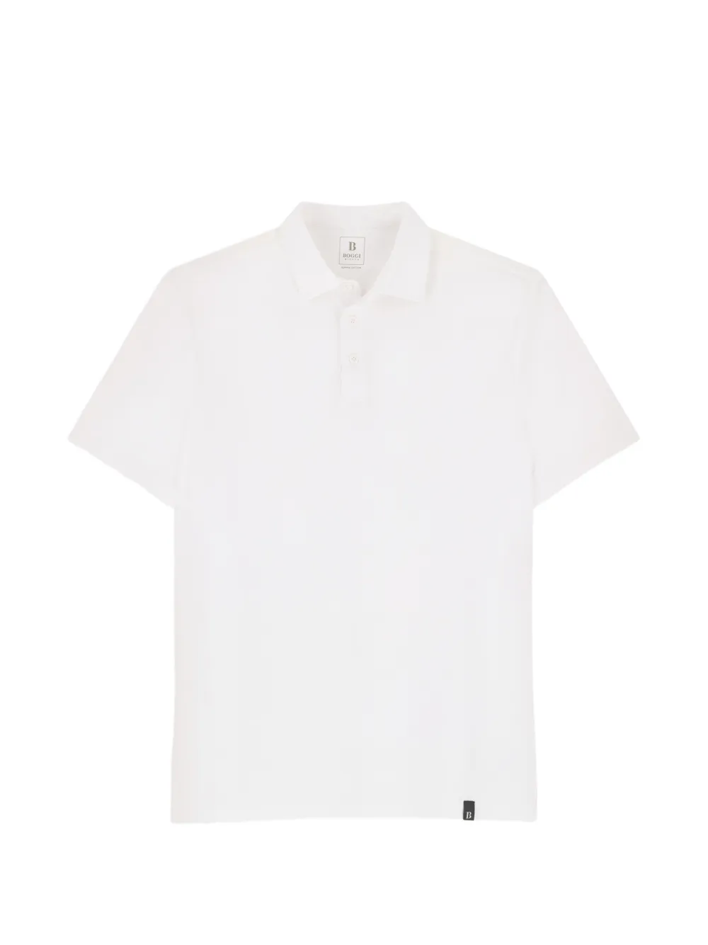 Boggi Milano 스트레치 수피마 코튼 저지 폴로 탑 | 화이트 | Image 1