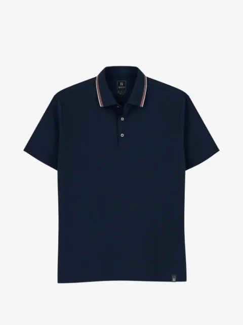 Boggi Milano polo in stretch cotton blend piqué Cool Jade-Fresh