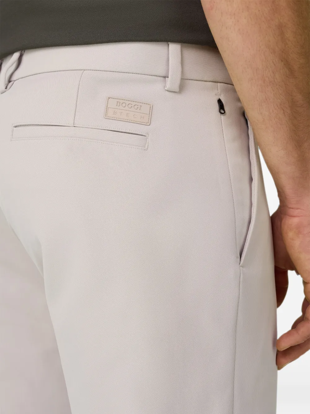 Boggi Milano B Tech broek van technische stof Beige