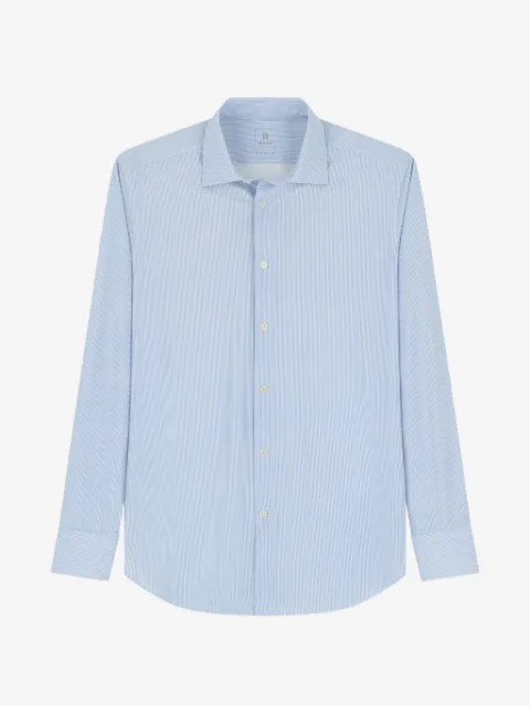 Boggi Milano Camicia B Tech slim fit a righe in nylon elasticizzato