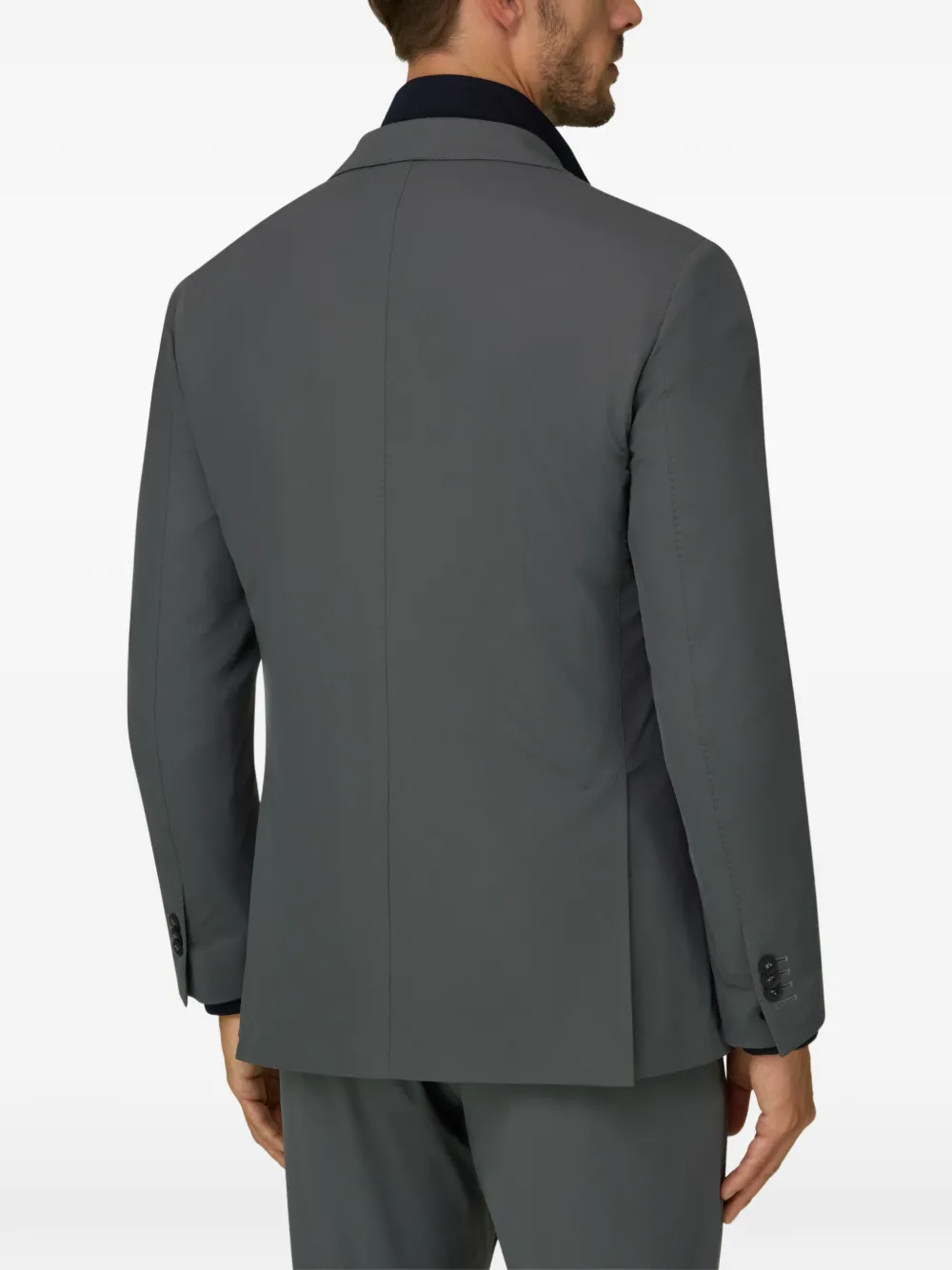 Boggi Milano Canneté B Tech blazer van stretch nylon Grijs