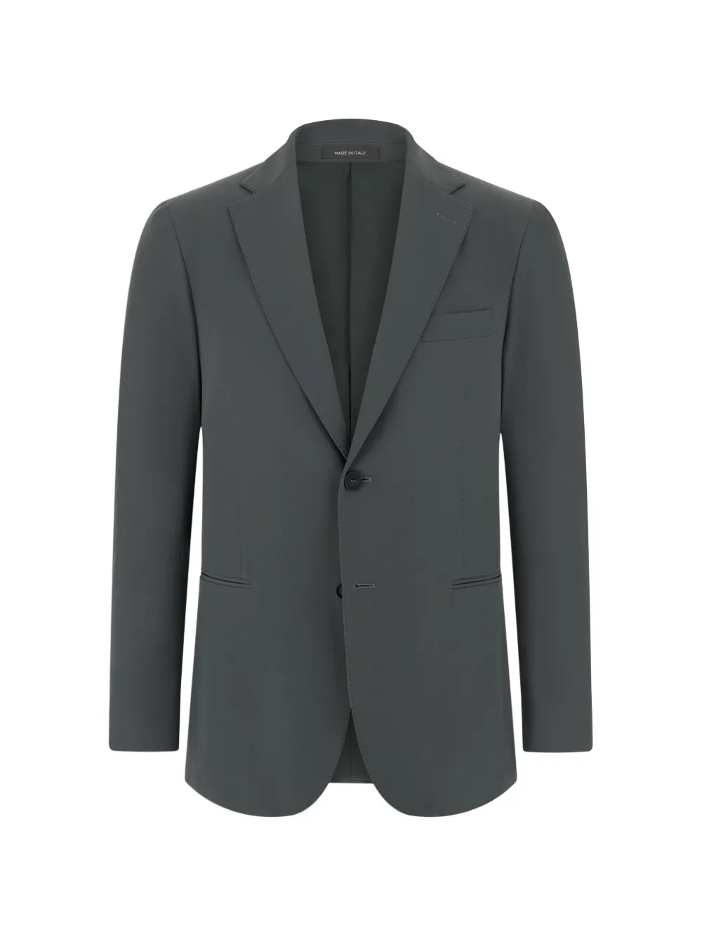 Boggi Milano blazer in stretch nylon canneté B Tech - Grigio