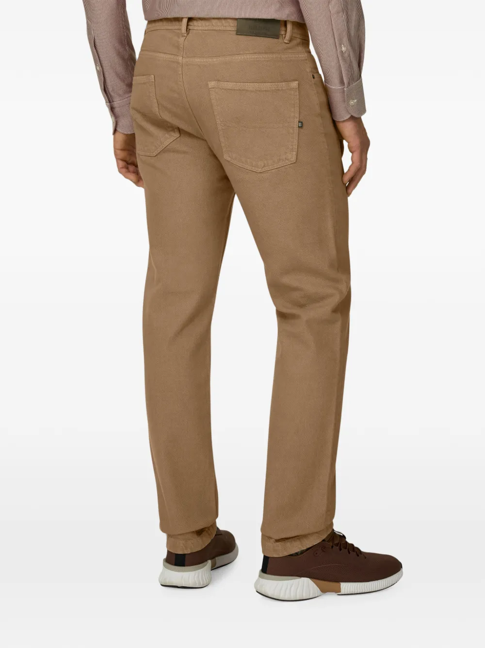 Boggi Milano Jeans van stretch denim Beige
