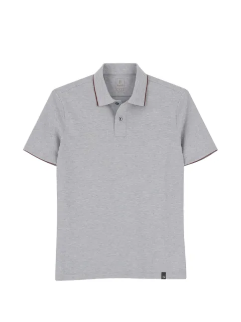 Boggi Milano polo in stretch cotton-blend piqué Cool Jade-Fresh
