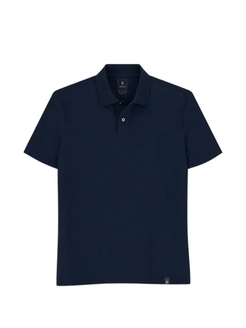 Boggi Milano polo in stretch cotton blend piqué Cool Jade-Fresh