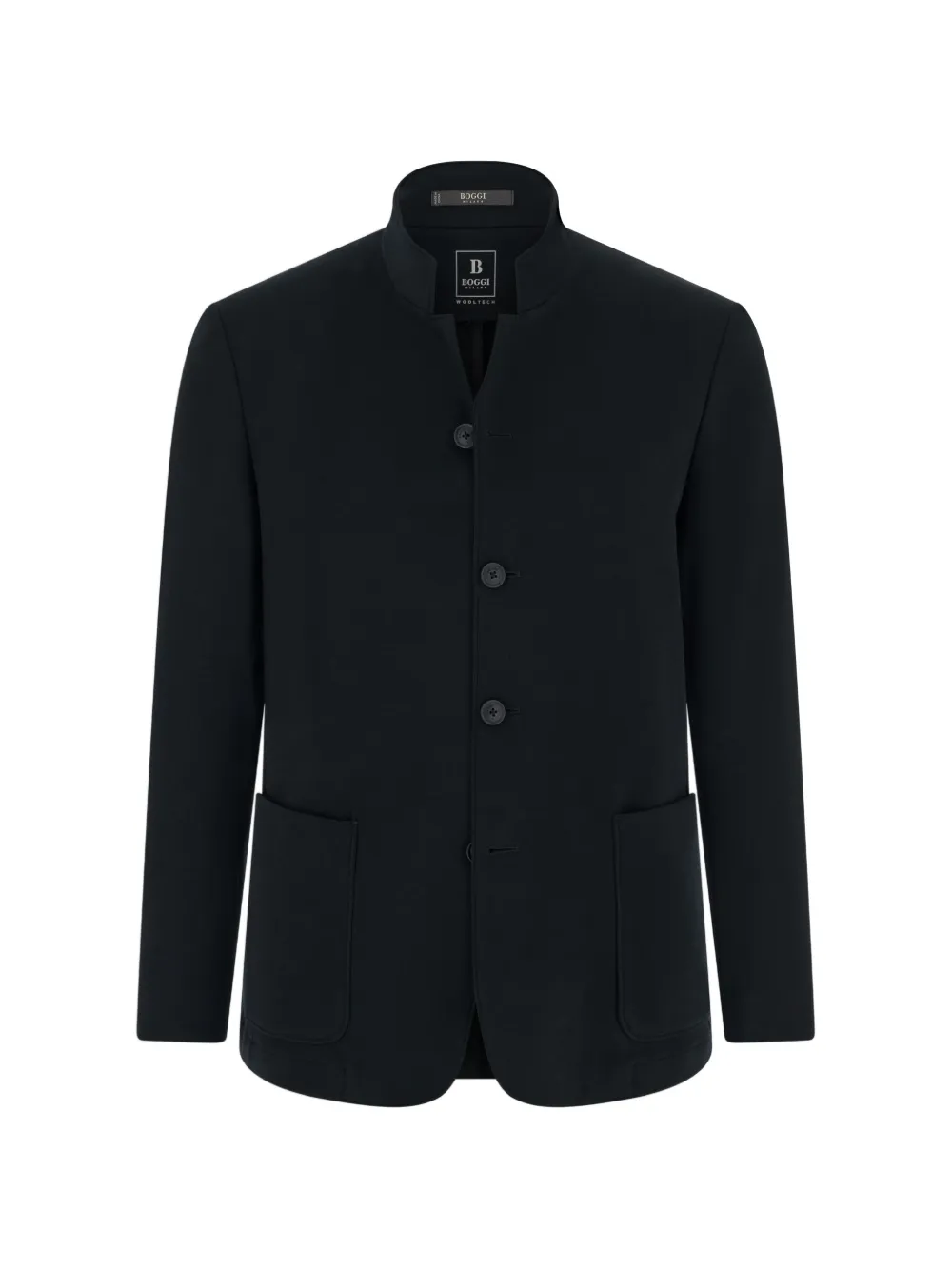 Boggi Milano blazer diagonal wool blend B Tech - Nero