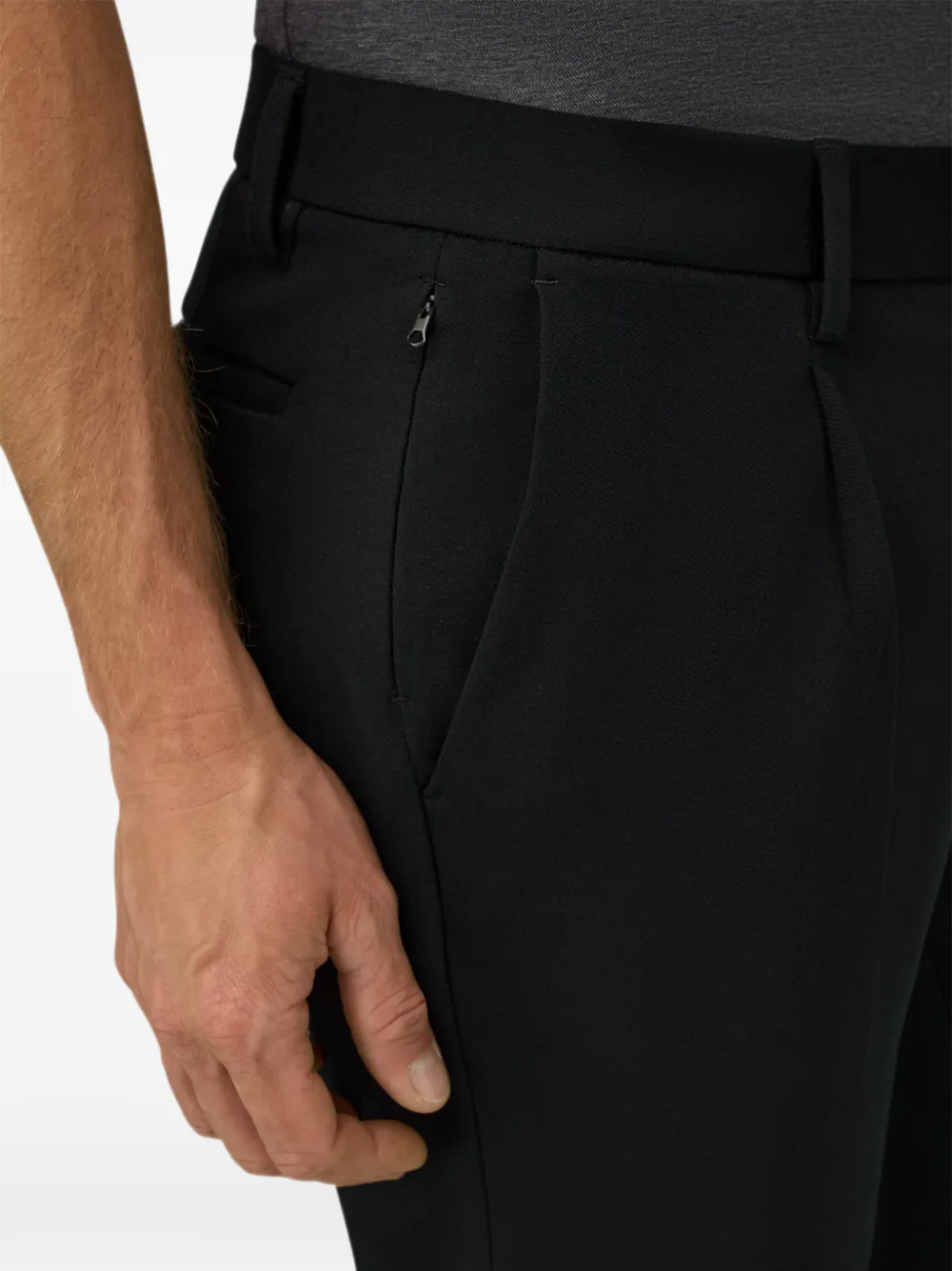 Boggi Milano B Tech broek van technische wol Zwart