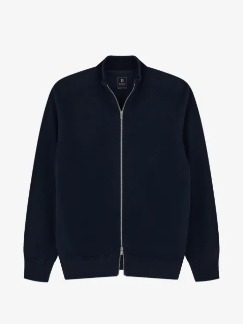 Boggi Milano full-zip jumper in merino wool blend WOOLTECH