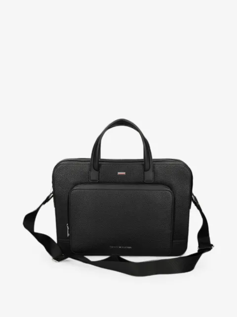 Tommy Hilfiger logo-patch laptop bag
