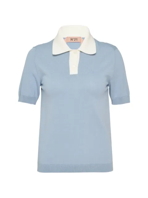 Nº21 playera tipo polo con cuello en contraste