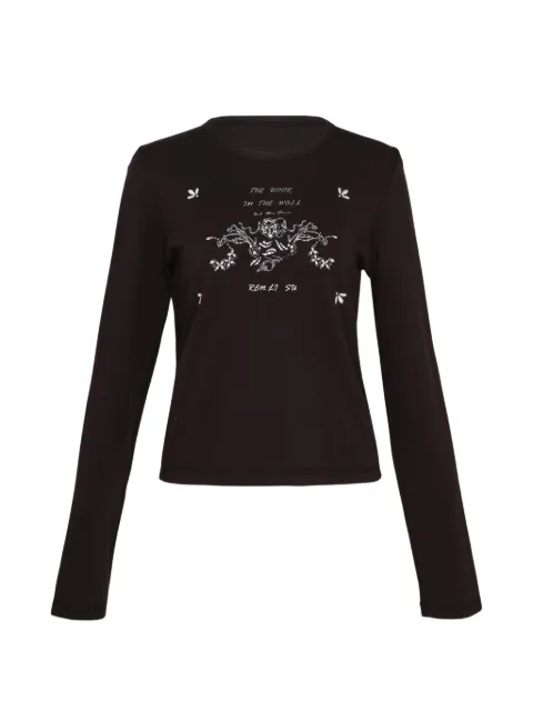 Renli Su graphic-print long-sleeve T-shirt