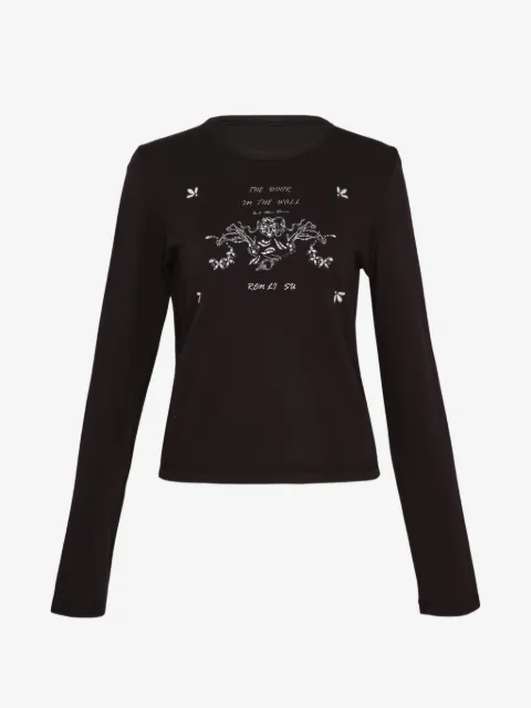 Renli Su graphic-print long-sleeve T-shirt