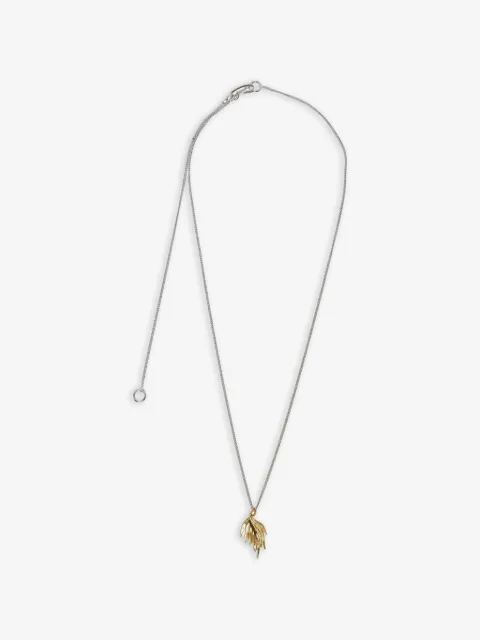 Jil Sander leaf-pendant necklace