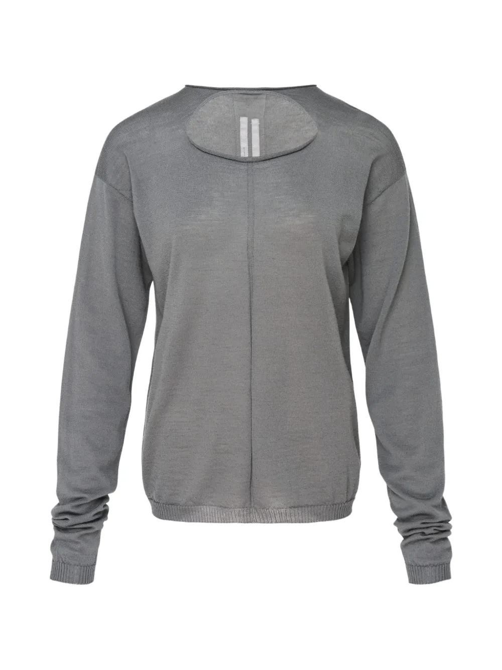 Rick Owens slashed oversized sweater - Grigio